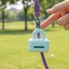 Dog Waste Bag Dispenser Compact Silicone Holder with Carabiner for Hiking Camping Outdoor Events