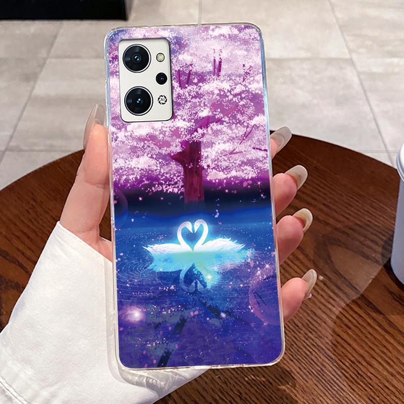 Jelly Casing For OPPO Reno 7A (A201OP) Reno 9A Soft TPU Back Cover For Reno 5A Fundas Clear Silicone Cute Cat Rabbit Phone Case