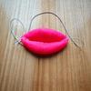 Realistic Red Lips Sausage Joke Prop for Funny Party Cosplay Halloween Gag Thick Novelty Accessory for Photo Booth