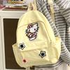 Schoolbagkt Cat School Bag Female Junior High School Student Backpack Large Capacity College Student Campus Backpack Oxford Cloth Backpack