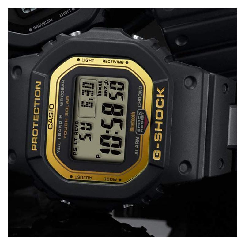 Casio Radio Sport Retro Wasserdicht Trendig Mode Quarzwerk Japanische und Koreanische Uhr Herrenuhr Schwarzes Zifferblatt GW-B5600BC-1D
