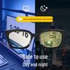 Unisex Large Frame Night Vision Anti-Blue Light Glasses with Spring Hinges