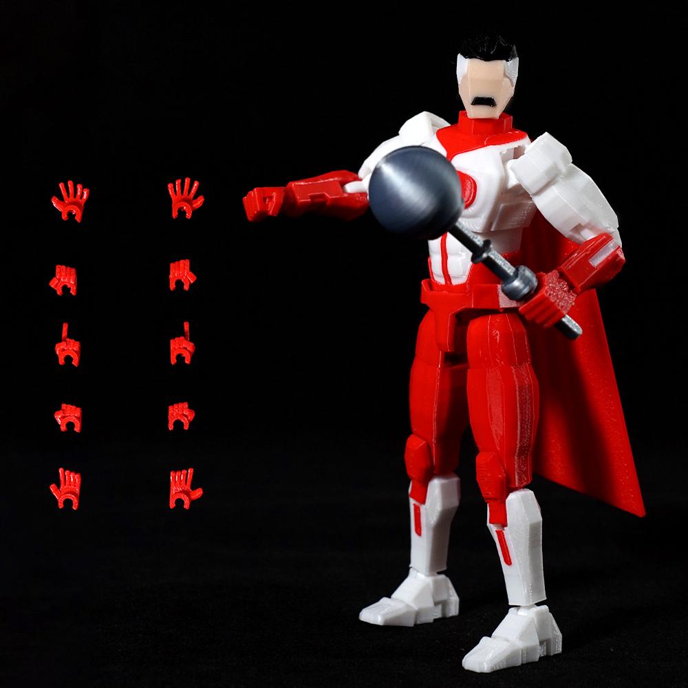 Giocattoli Invincibili Stampati in 3D Action Figure Modello Anime Lucky Dummy 13 Supereroi Mark Thragg Giocattolo Multiaricolato Ornamenti Regali