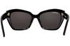 Balenciaga Asian BB0273SA Women's Sunglasses, Fit, 001, Black/Gray