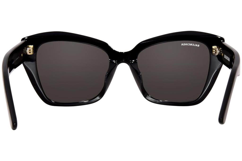 Balenciaga Asian BB0273SA Women's Sunglasses, Fit, 001, Black/Gray
