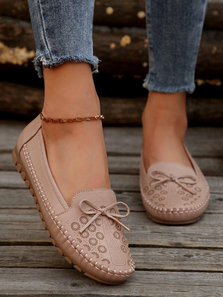 Women's Shoes  Slip on Women's Flats Casual Round Toe Flat Shoes Women Breathable Loafers Shallow Comfort Shoes Ladies