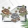 Ethnic Style Handmade Beads Three-Dimensional Embroidery Flower Applique Hanfu Horse Dress Cheongsam Decorative Cloth Sticker Accessories