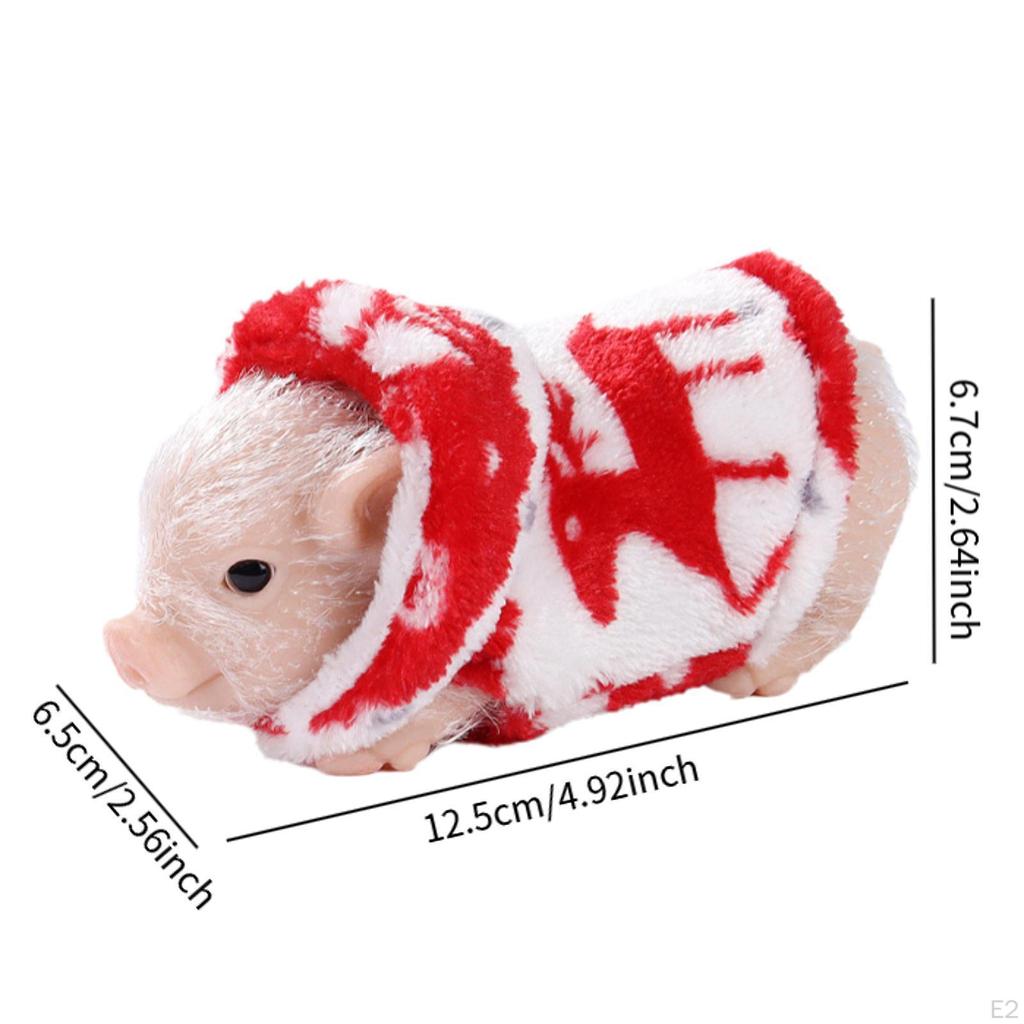 Silicone Pig Baby Piggy Doll Cute Animal Reborn Toy for Boys Girls Children
