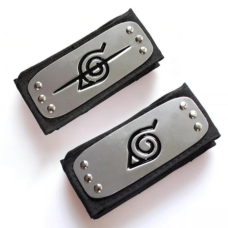 Anime Naruto Ninja Headband Uzumaki Akatsuki Kakashi Figure Cosplay Headbands Forehead Protector Props Halloween Party Gift