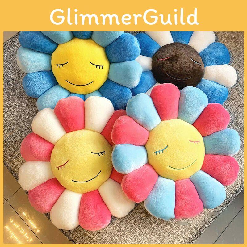 Cute And Vibrant 40cm Takashi Murakami Rainbow Flower Pillow Plush For Collectors