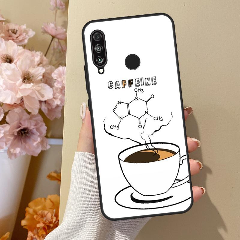 Science Chemistry Caffeine For Huawei Nova 10 SE 9 3i 7i 8i 11i 12i Y73 Y90 Y70 Y72 Y61 Y91 P60 Pro P40 P30 Lite Case