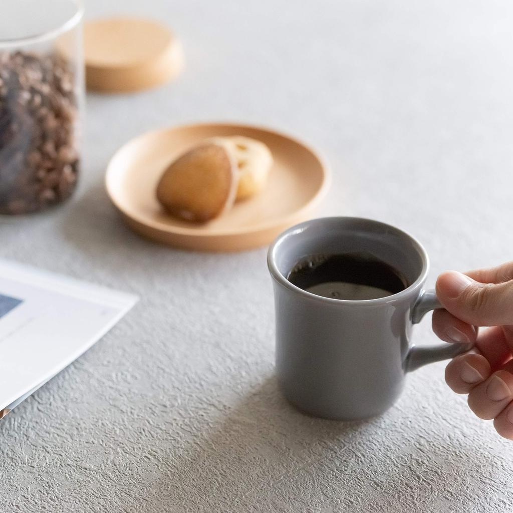 TAMAKI Cozy Mug, Gray, Diameter 10 X Depth 7.4 X Height 7.4cm, 170ml, Microwave and Dishwasher Safe, Made In Japan, T-893302