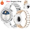 Nieuwe 18mm Keramische Band Voor Huawei Watch GT5 Pro 42mm GT6-5 41mm Dames Luxe Armband Polsband Voor Huawei Watch GT6-5-4 41mm