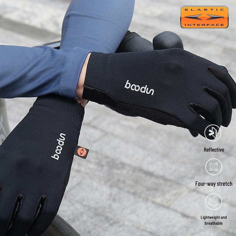 Autumn-Winter Cycling Gloves: Touchscreen, Warm, Breathable, Non-slip, Night Glow, Unisex Extra Large