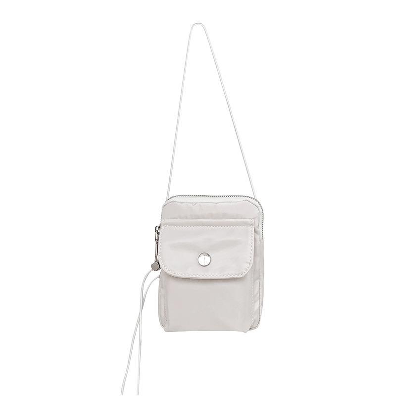One-shoulder Small Messenger Bag, Women's High-end Small Square Bag, Casual Women's Fanny Bag, Mini Nylon Mobile Phone Bag.
