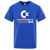 Volná pánská trička Summer Commodore 64 Tričko s potiskem C64 SID Amiga Retro Cool Design Street Tričko s krátkým rukávem Top Tričko Bavlna