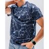 Summer Fashion Men and Women's T-shirt 3D Flower Print Casual Loose Outdoor Boy Short Sleeve Tees Top Pullover