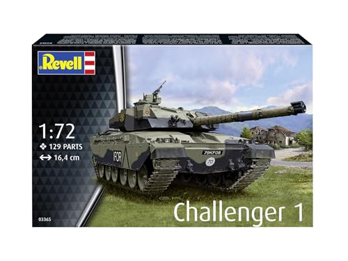 Revell 1/72 British Challenger 1 Plastic Model Kit 03365 (Tank)