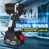 388VF 630N.m Cordless Electric Brushless Wrench Rechargeable 19800mAh Li Battery Torque Guns LED light Socket Wrench Tools