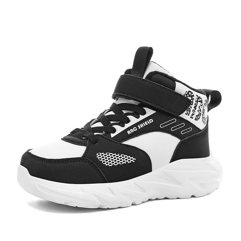 

Autumn/Winter 2025 Girls & Boys High-Top Warm Velvet Sneakers for Primary Students Size 32, 20.4 cm