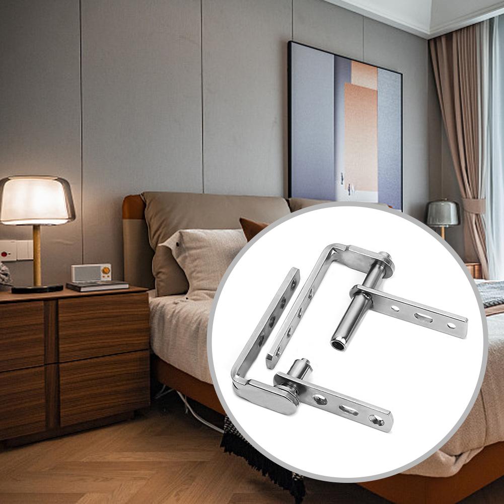 Color Sliver Door Hinges Thick Design High-quality Stainless Steel Long-lasting Use Multiple Sizes Rust-proof Furniture Hardware