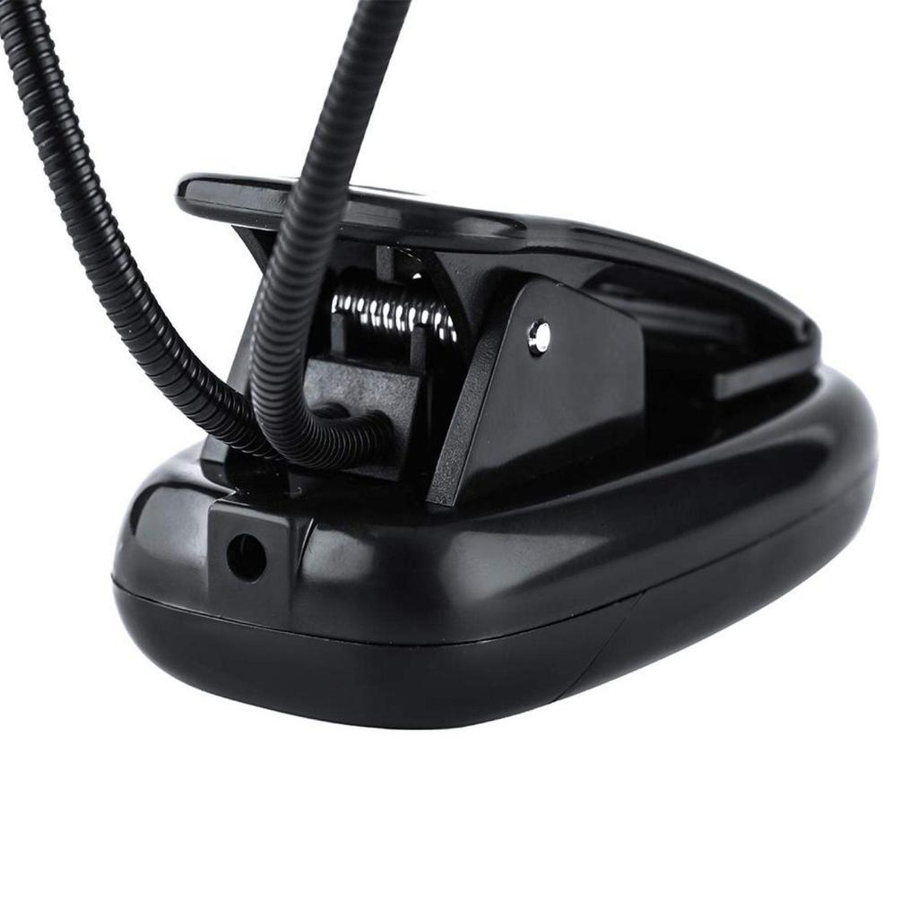 Music Stand Light, Gooseneck Type, Clip-on, 68 LEDs, Sturdy, Portable, Durable, Long-lasting Use, USB Rechargeable, for Night Reading and PC Work