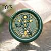 Crafting Stamp Replacement Brass Wax Seal Head, Vintage Key Pattern Embossed Sealing Accessories Head for Envelope Journal Gift Packaging Invitation