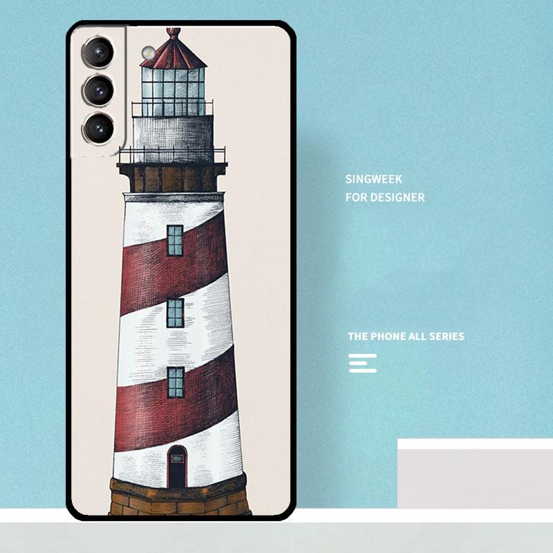 

Abstract art highway landscape lighthouse Case For Samsung Galaxy S25 Ultra S21 S22 S23 S24 Ultra S20 Plus S25 FE Phone Cover Galaxy S21 FE