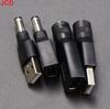 JCD 5pcs 5.5*2.1mm Female Jack Socket to USB 2.0 Type A Male Plug DC Connector 5V Power Plugs Adapter for Laptop