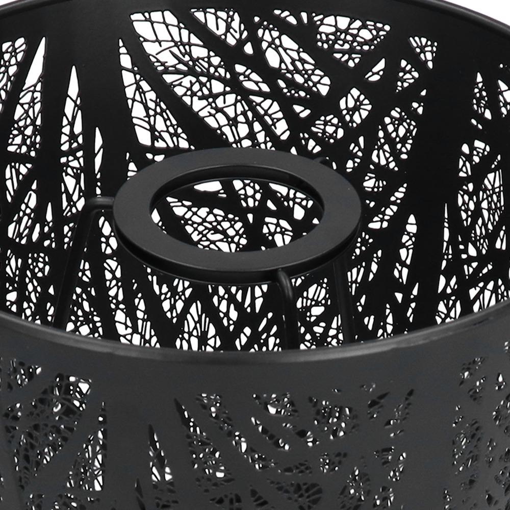 

2PCS Hollow Out Metal Lamp Shade Wrought Iron Replacement Lamp Shade Table Lamp чорний