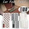 NEW Auto Foot Rest Pedal Plate Floor Carpet Mats Non-slip Stainless Heel Pad For Truck Suv Black Beige Brown Car Accessories