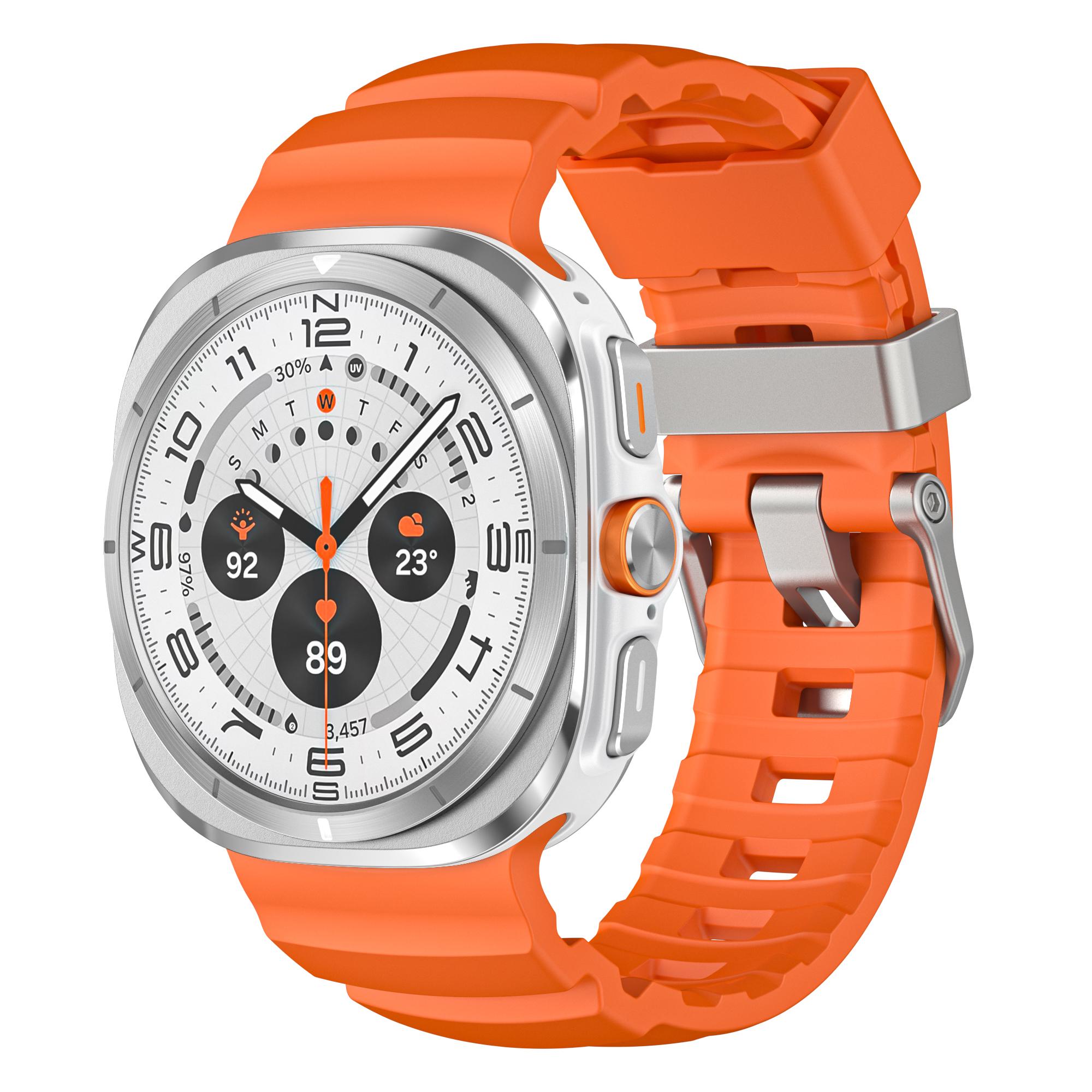 

МУЖСКОЙ силиконовый ремешок для Samsung Galaxy Ultra Watch 7 47 мм Мягкий спортивный браслет для Samsung Galaxy Ultra 7 47 мм Браслет на запястье с изогнутым концом Galaxy Watch Ultra