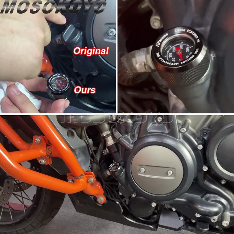 Motorcycle Oil Temperature Dipstick Gauge For Harley Pan America 1250 S RA1250 RA1250S Sportster S RH1250S Nightster 975 RH975