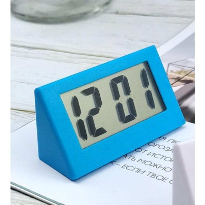 Car Clock Mini Clock Simple Electronic Clock Bedside Clock Promotion Gift Clock Cute Student Clock Small Triangle Clock