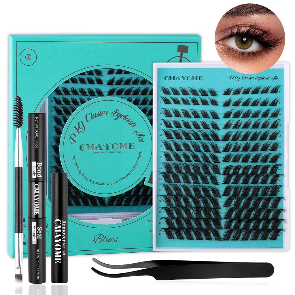 Diy Single Tuft Of Hair 168 Tufts 10-16Mm False Eyelashes Simulation Curled Thick Eyelashes