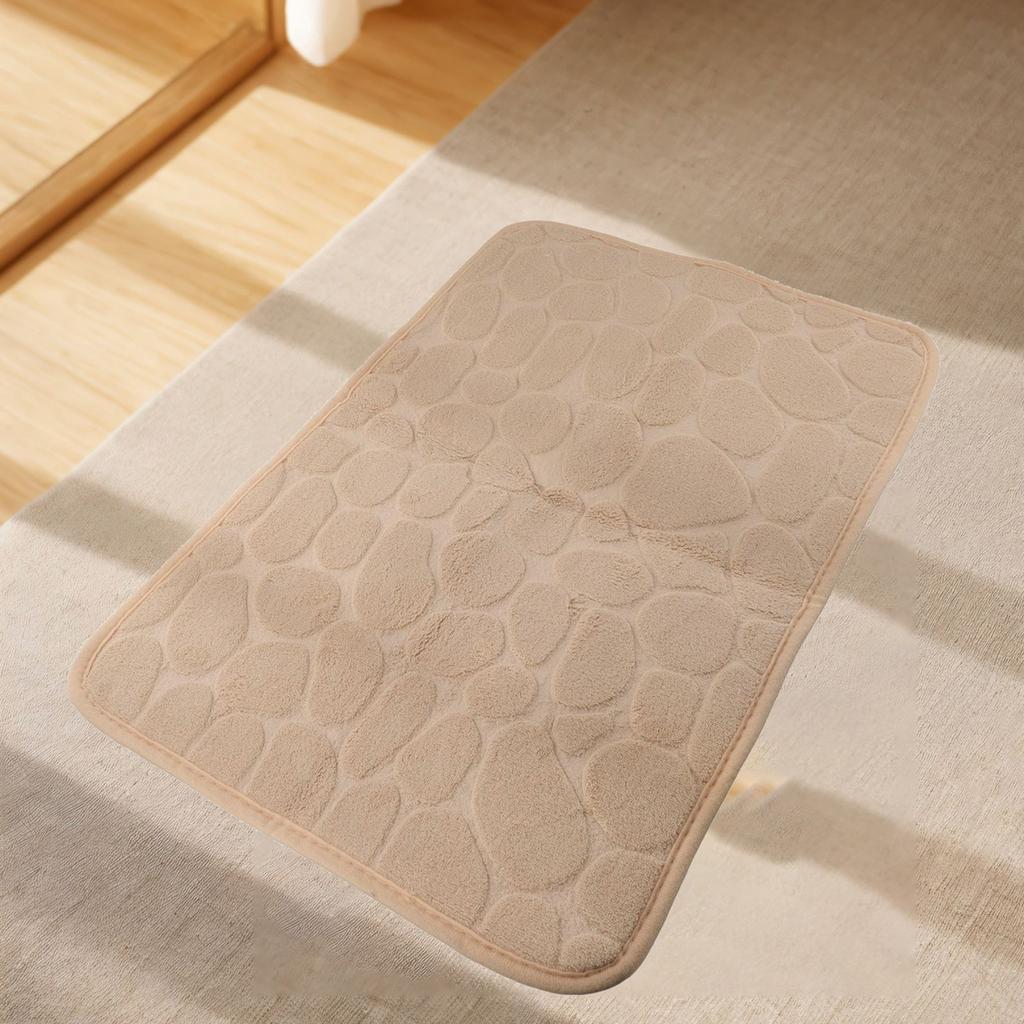 Pebble Carpets Bathroom Mat Washable 3D Effect 40*60cm