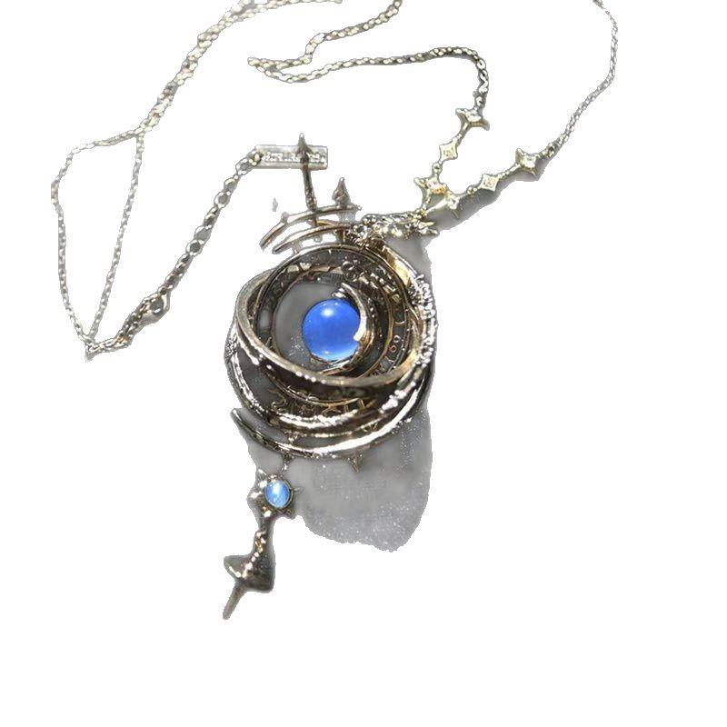 Constellation Celestial Ball Astrograph Retro Necklace Starry Secret Jewelry Accessories Simple Advanced Design Fashion Necklace