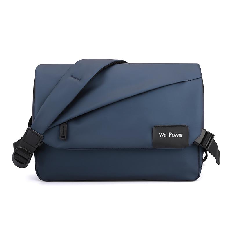 Men's Minimalist Water-Repellent Crossbody Bag - Fashionable, Large-Capacity Shoulder Messenger for Business