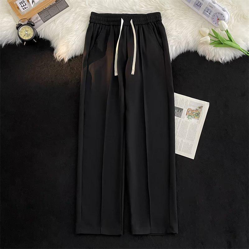 Men's Ice Silk Nine-Point Casual Pants - Loose Fit Summer Sports Trousers