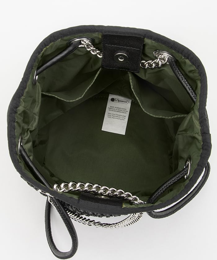 Official Tote Bag CHAIN CROCHET SM Black Crochet [LeSportsac] BUCKET/1364 Women's