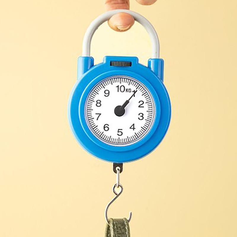 Bilancia meccanica portatile da 10 kg Bilancia da cucina per bagagli da pesce Bilancia da appendere Bilancia a molla digitale portatile ad alta precisione