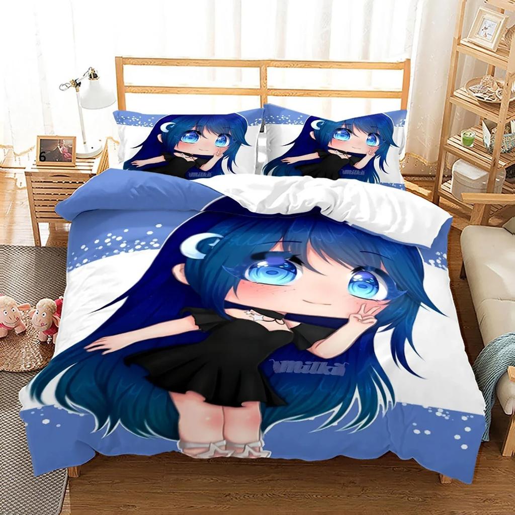 3D Printed Gacha Life Beding Set For Bedrom Soft Modern Bedspreads Comefortable Children Kids Soft Duvet Cover Comfortable Quilt Cover And Pilowcase