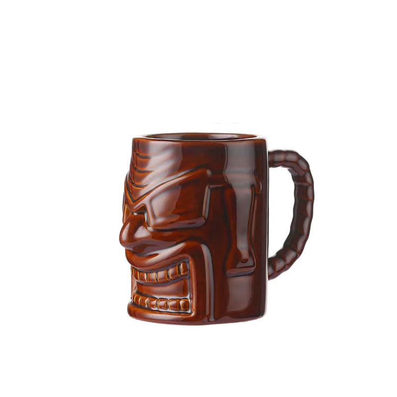 Creative TIKI MUG Hawaiian Cocktail Cup Ceramic Mask Cup Tiki Cups Ghost Face Cups Birthday Gift for Friends Best Gifts To Order