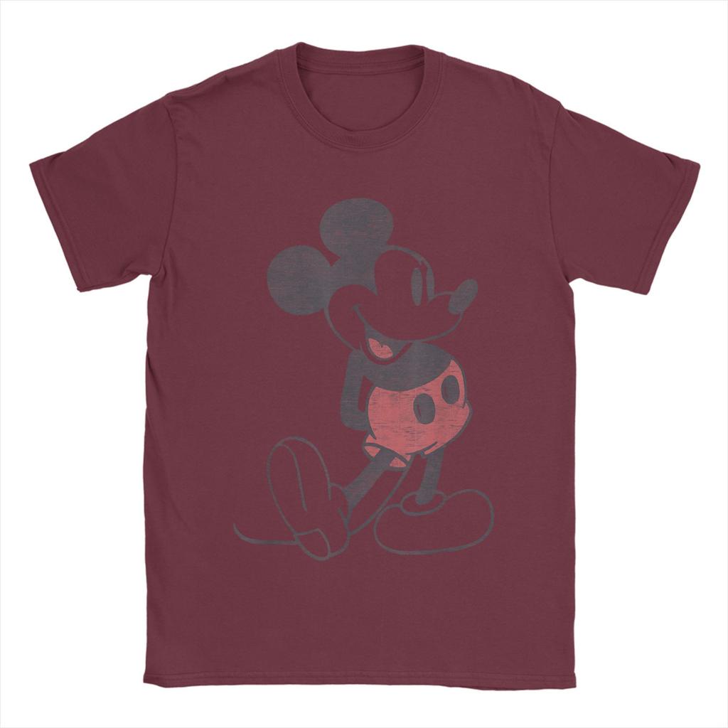 Streetwear T Shirt Mickey Friends Mickey Mouse Vintage Portrait Cotton T-Shirts  Hippie Tshirt for Male Summer Short Sleeve Tops