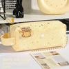 Pencil Pouch Star Dots Pencil Case Handheld Cloth Stationery Bag Korean Style Pen Bag  Office