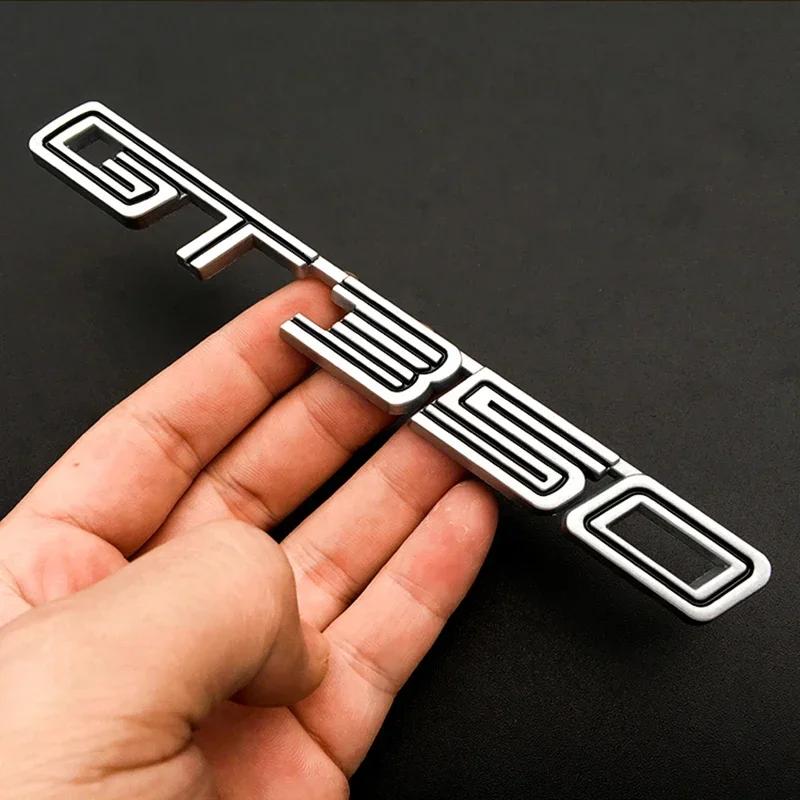 Metal Car Side Emblem Sticker Tail Trunk Badge Decal for GT GT350 GT500 S-helby Logo Fiesta Focus Mondeo Kuga Ranger M-ustang