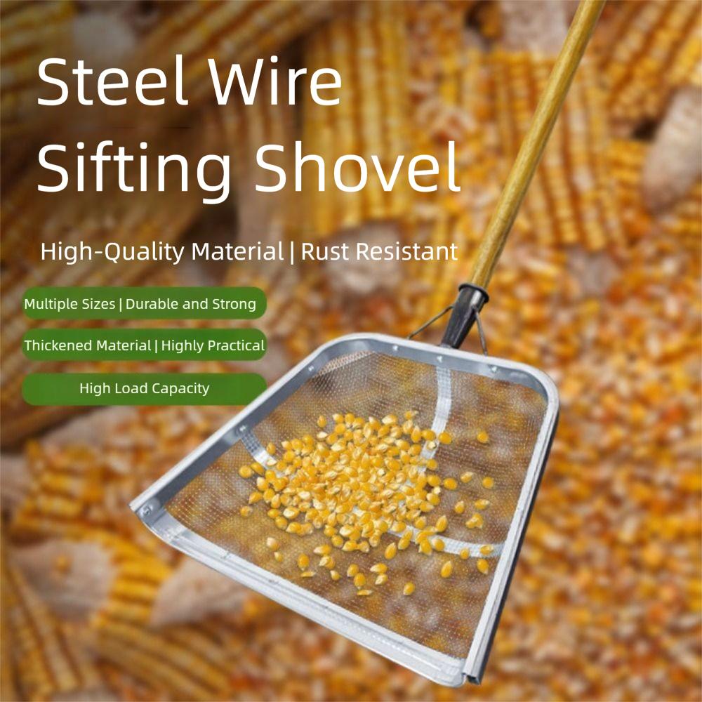 Heavy-Duty Garden Soil Sifter Easy Grip Soil Sieve Strainer Filter Screen Sieve Harvest