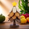 Christmas Tree Wooden Insulation Mat – Heat-Resistant Pot Mat for Dining Table & Holiday Home Decor