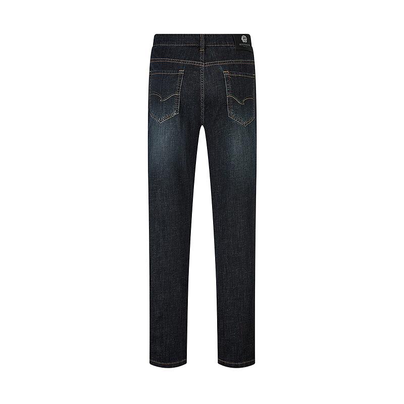 Septwolves Men's Lyocell Blend Straight-Leg Washed Jeans