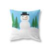Home Decoration Christmas Theme Printing Pattern Polyester Cushion Cover Home Living Room Sofa Decoration Pillow Pillow Cover